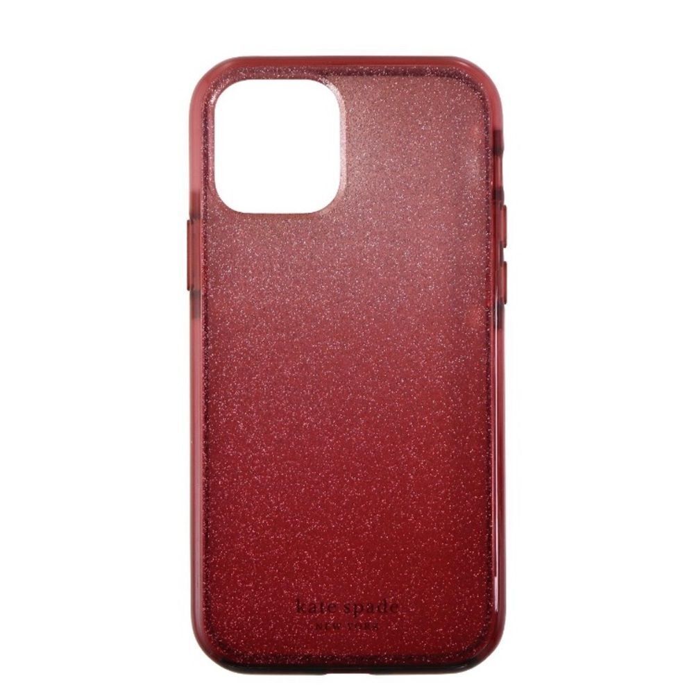 Kate Spade magenta ombré Glitter Case for Apple iPhone 13 Pro